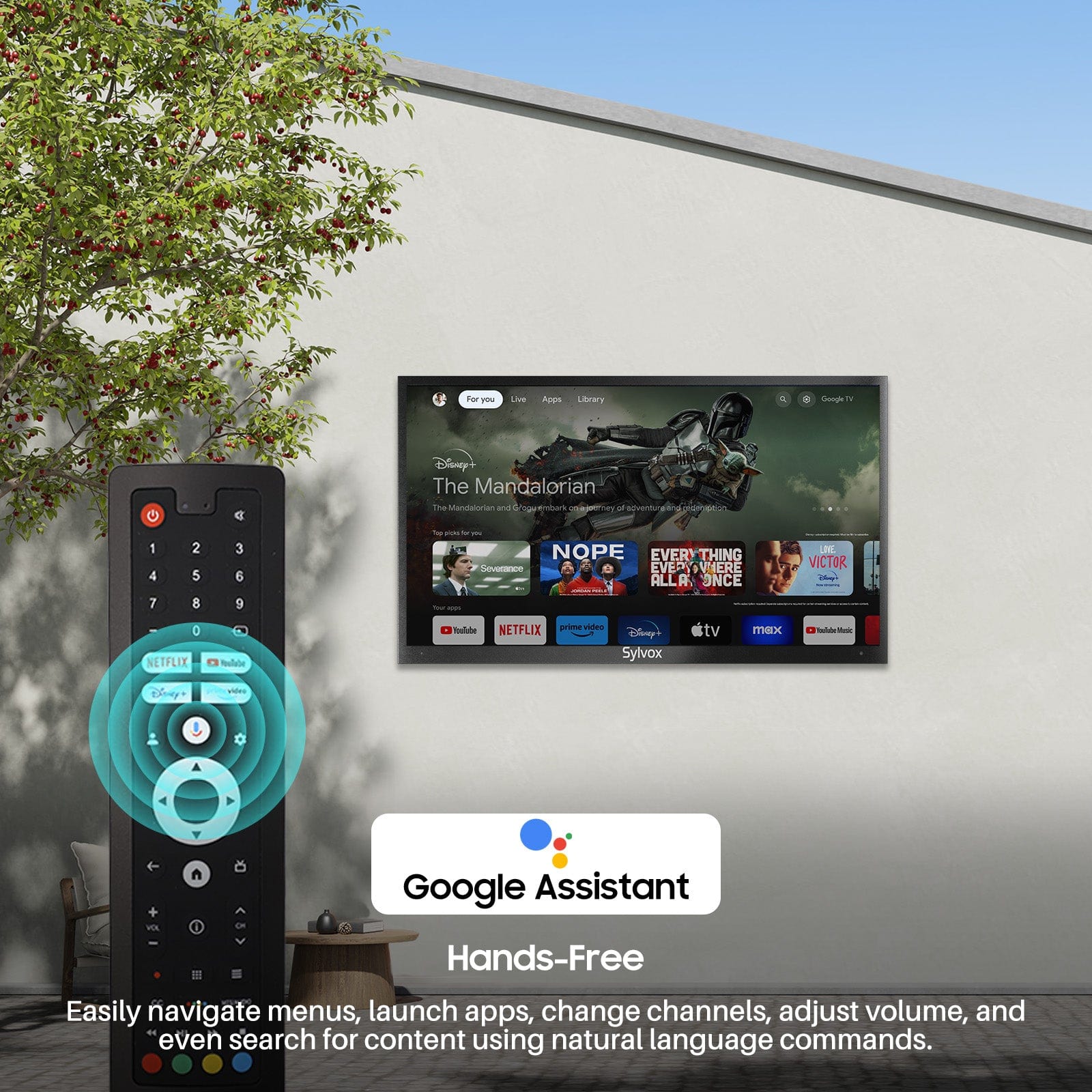 Sylvox 55" Outdoor TV(Google TV) -Deck Pro 2.0 (OT55A2KHGD)
