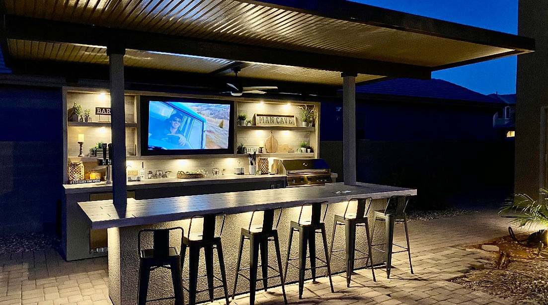 KoKoMo Fantasy Outdoor Kitchen Island 20'x20'