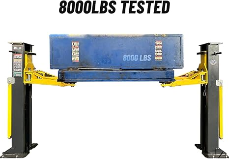 PMRL-200 7000 rated 8000 lbs Tested Portable 2 Post Lift Adaptable 2 Post Lift Mobile Car Lift Two Post Lift for Home