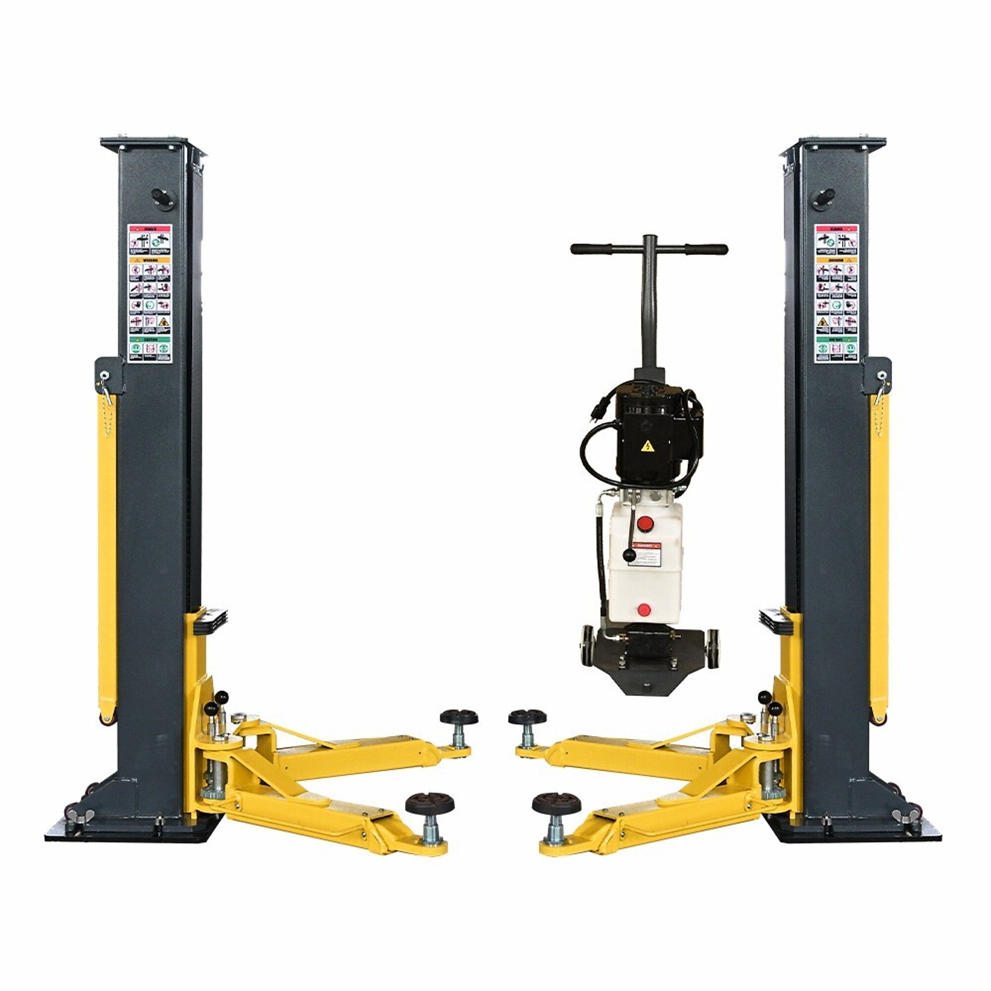 PMRL-200 7000 rated 8000 lbs Tested Portable 2 Post Lift Adaptable 2 Post Lift Mobile Car Lift Two Post Lift for Home