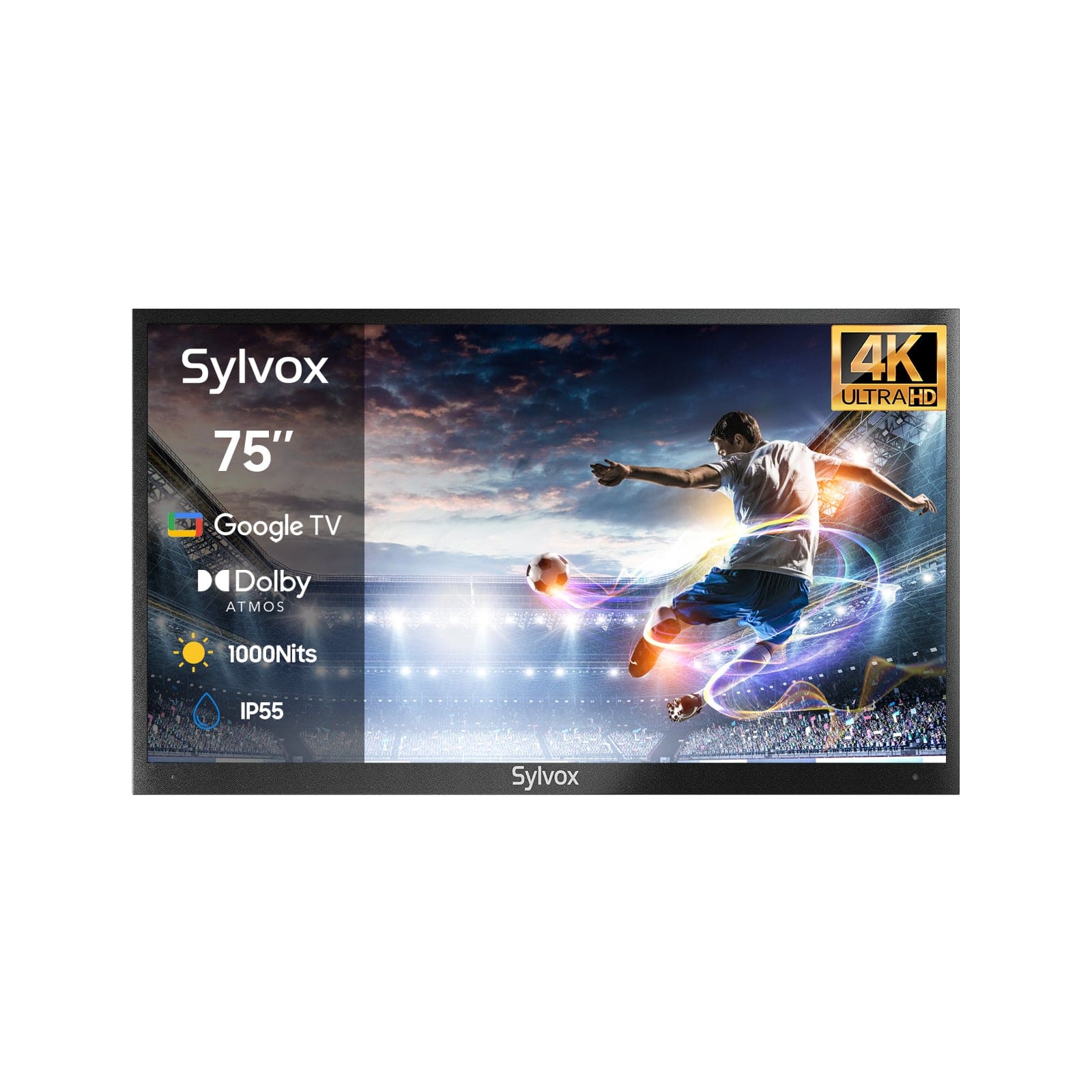 Sylvox 75" Outdoor TV(Google TV) - Deck Pro 2.0 (OT75A2KHGD)