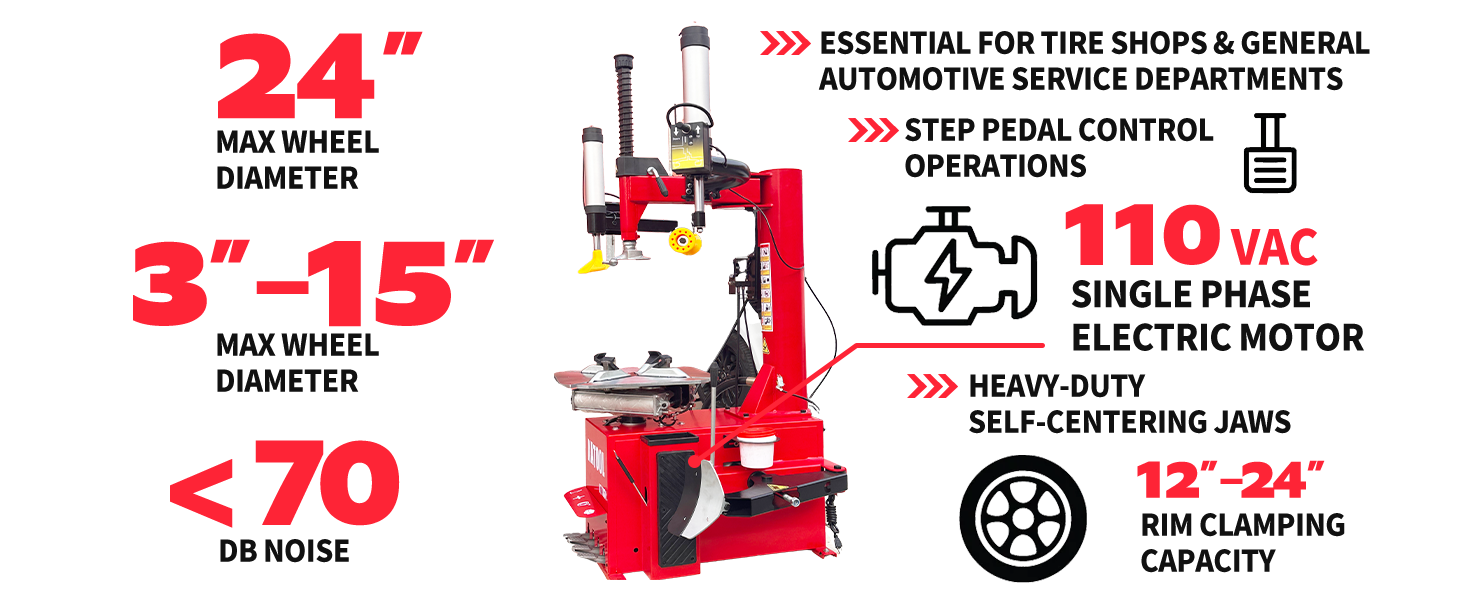 Combo 10: Tire Changer KT-T830 & Wheel Balancer KT-B750