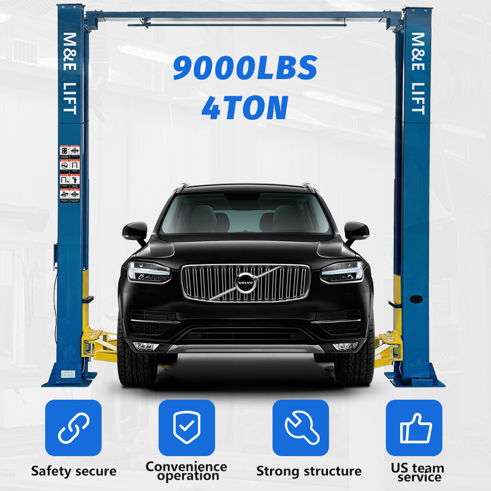 2 Post Lift 9000lbs 110v Two Post Lift Auto Lift Car Lift Hoist Equipment Heavy Duty M90s