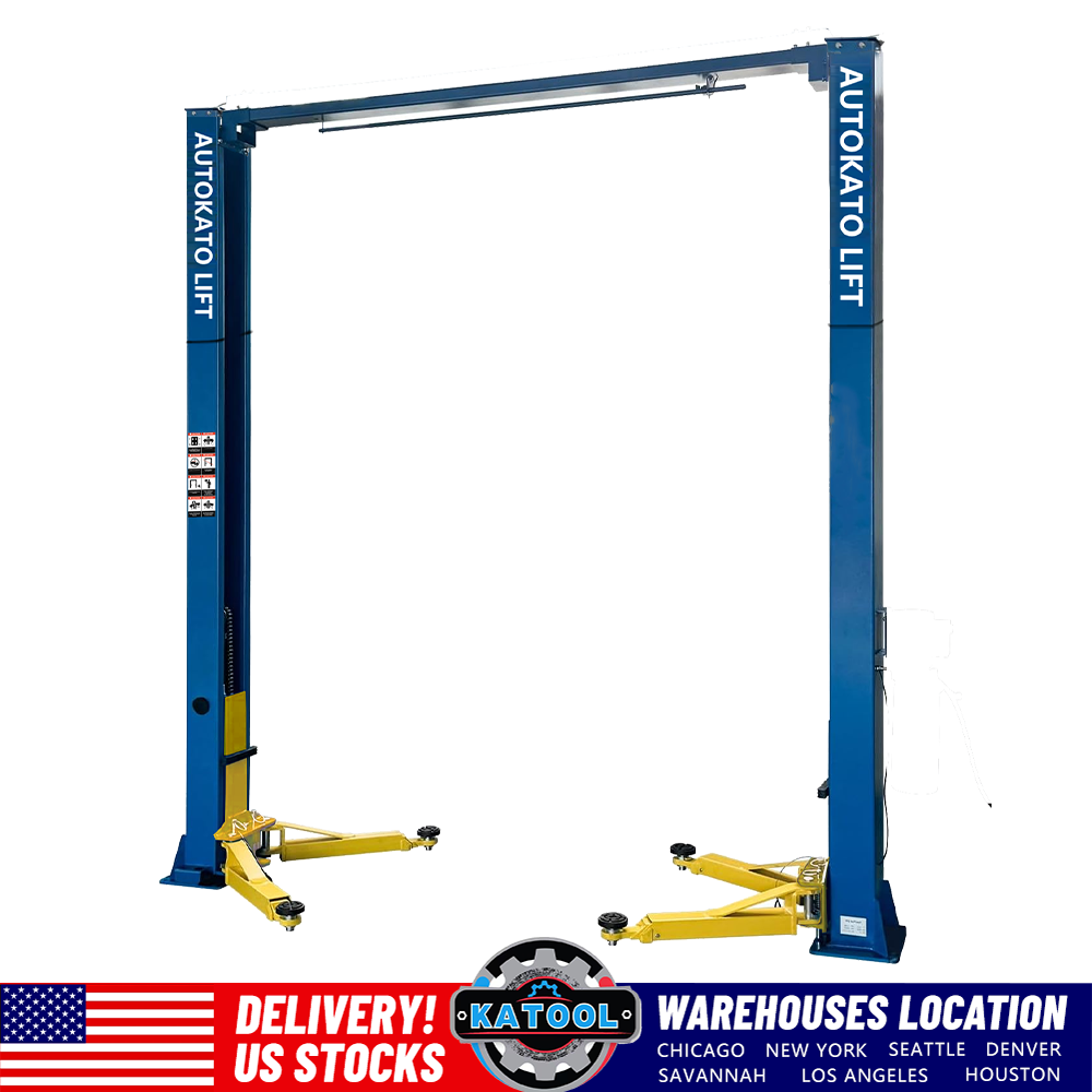 2 Post Lift 11000lbs 110v Two Post Lift Auto Lift Car Lift Hoist Equipment Heavy Duty AK-M115S