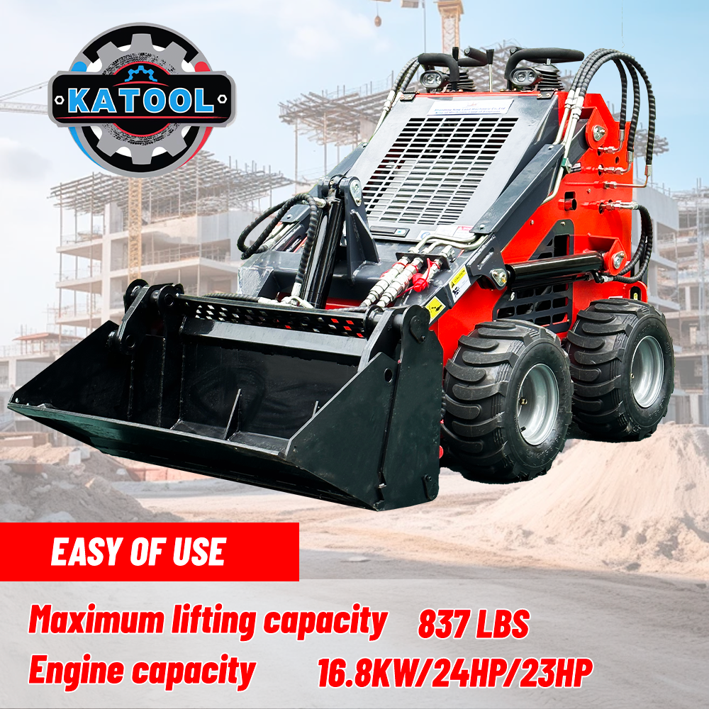 KATOOL New Mini Skid Steer Track Loader 23 HP RATO Engine EPA Electric Start--KT-SK26 W