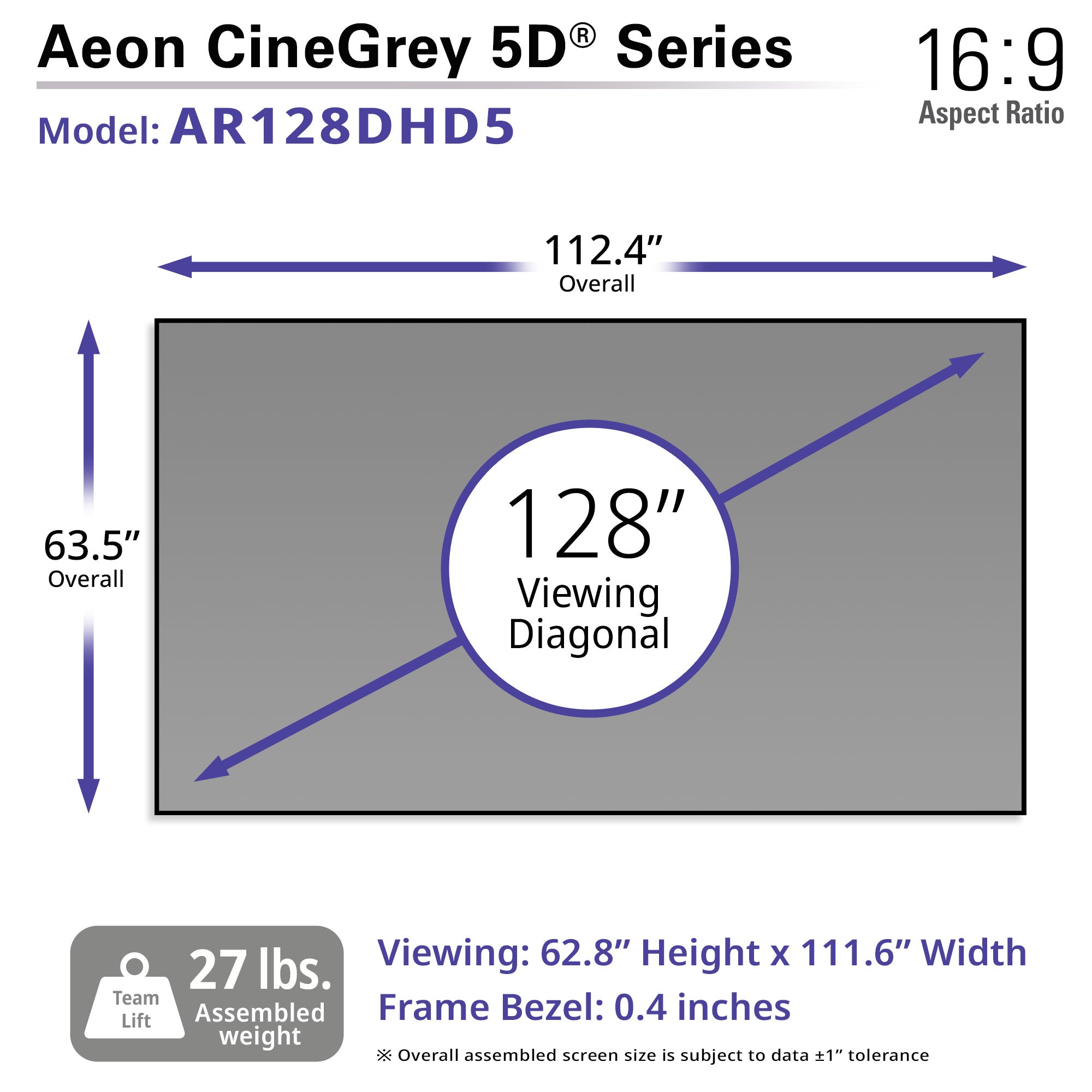 Elite Screens Aeon CineGrey 5D Series
