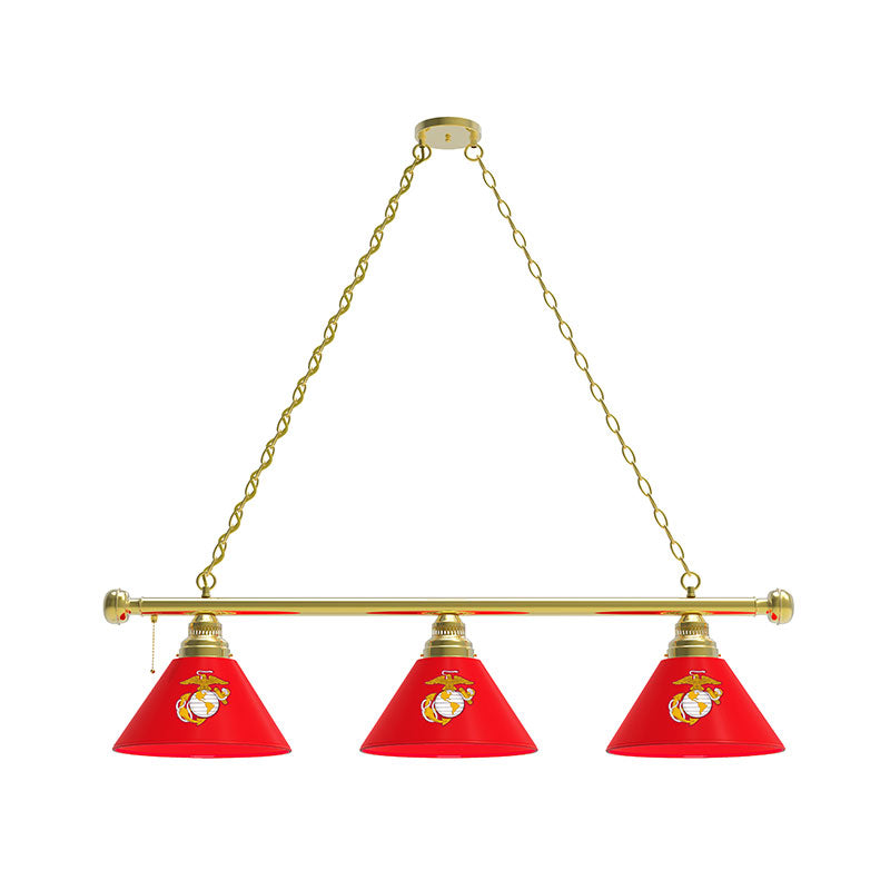 Holland Bar Stool Official Logo Three Shade Billiard Light