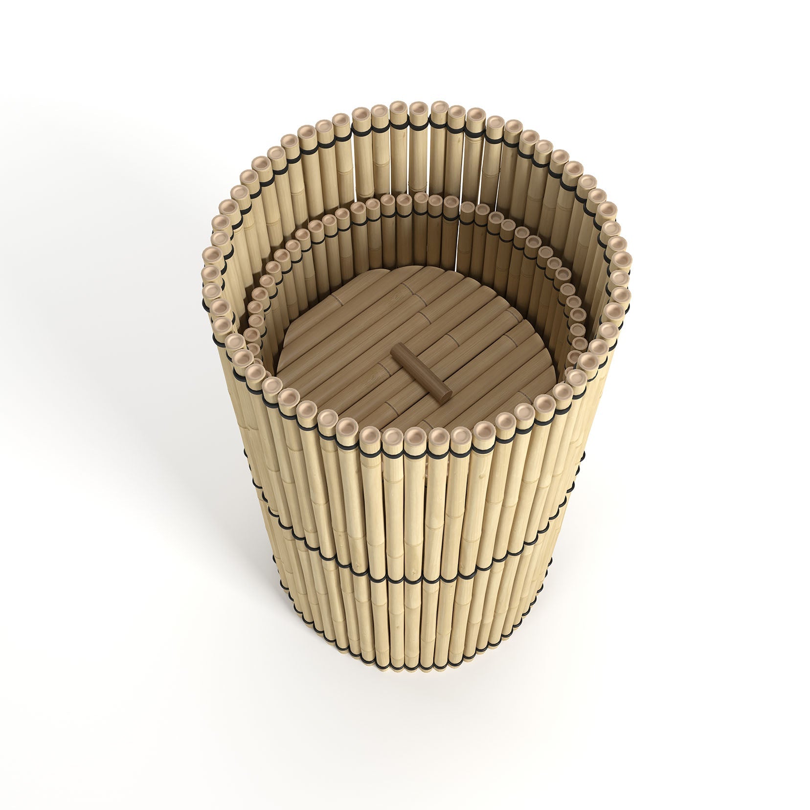 Ram Game Room Bamboo Tiki Nesting Basket Set (TBASK)