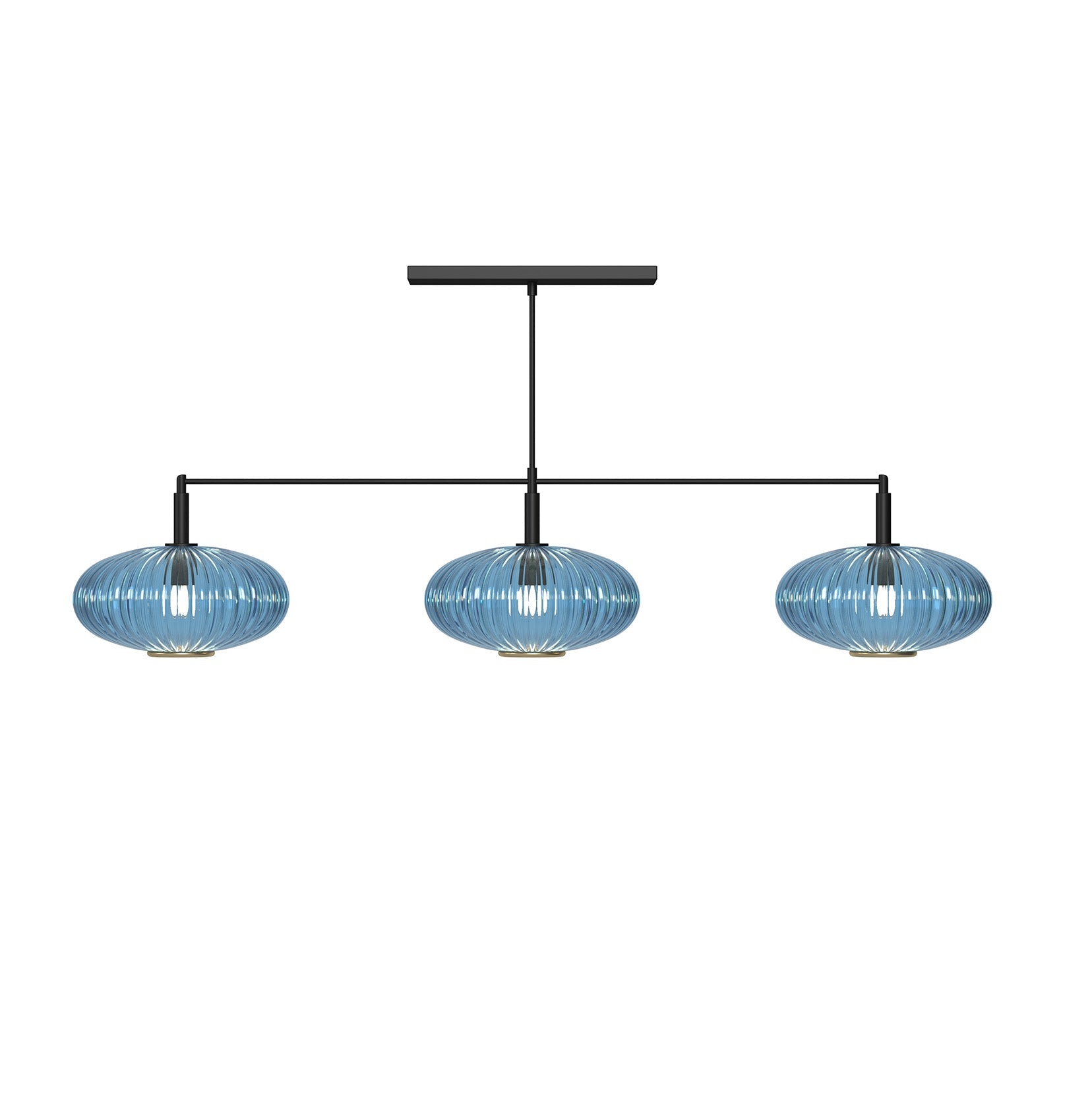 Ram Game Room - Prohibition 3 Glass Shade 54" Light Fixture (PRO54)