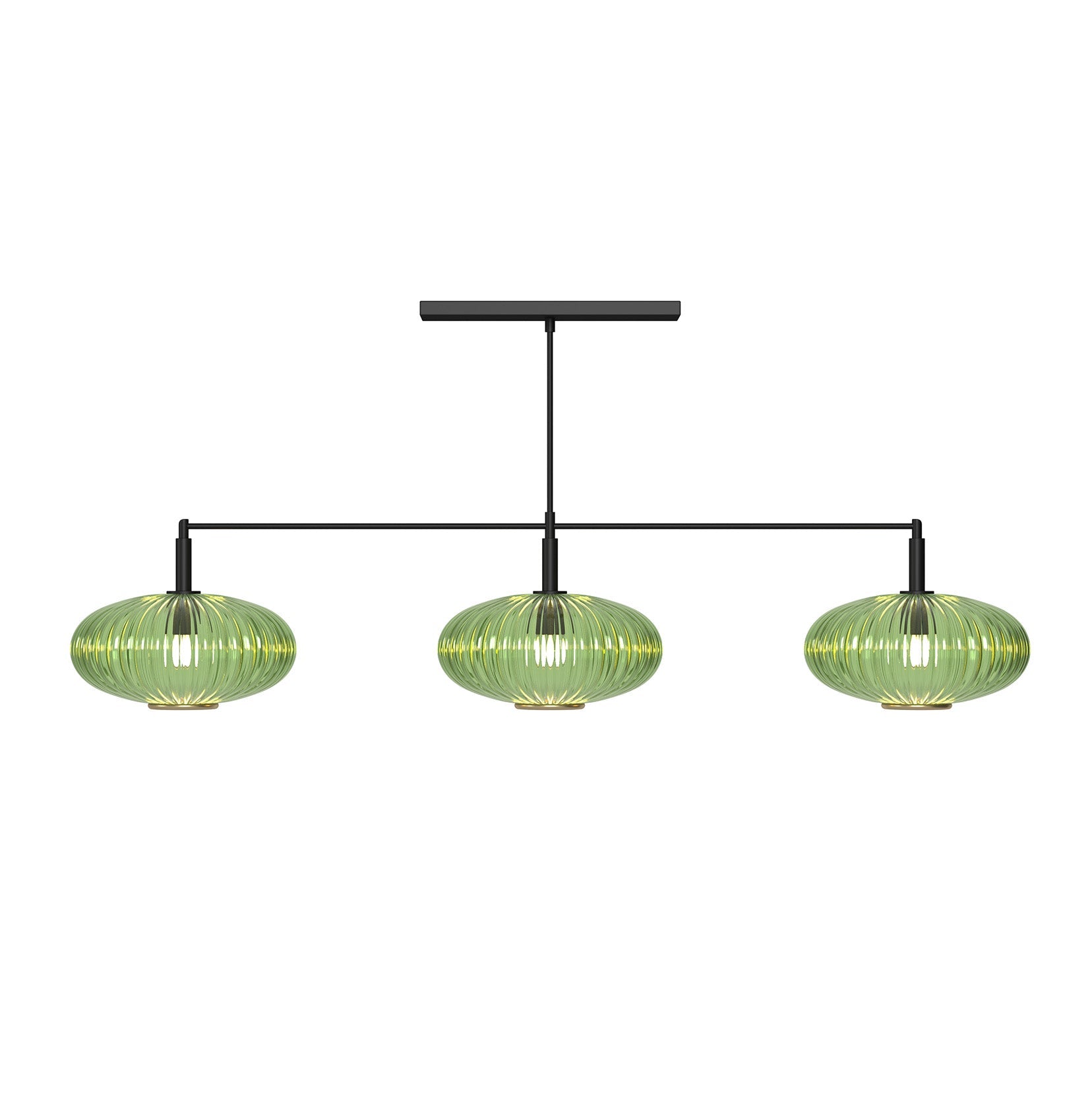 Ram Game Room - Prohibition 3 Glass Shade 54" Light Fixture (PRO54)