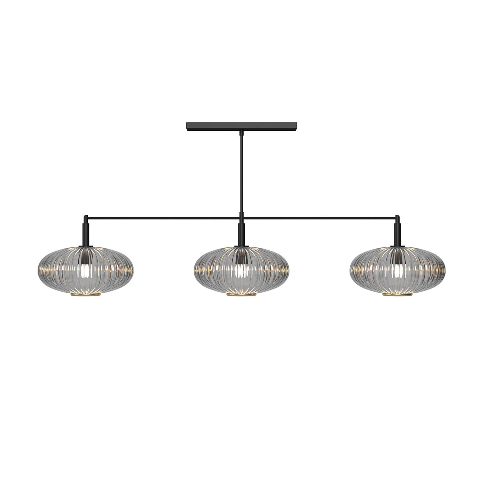 Ram Game Room - Prohibition 3 Glass Shade 54" Light Fixture (PRO54)