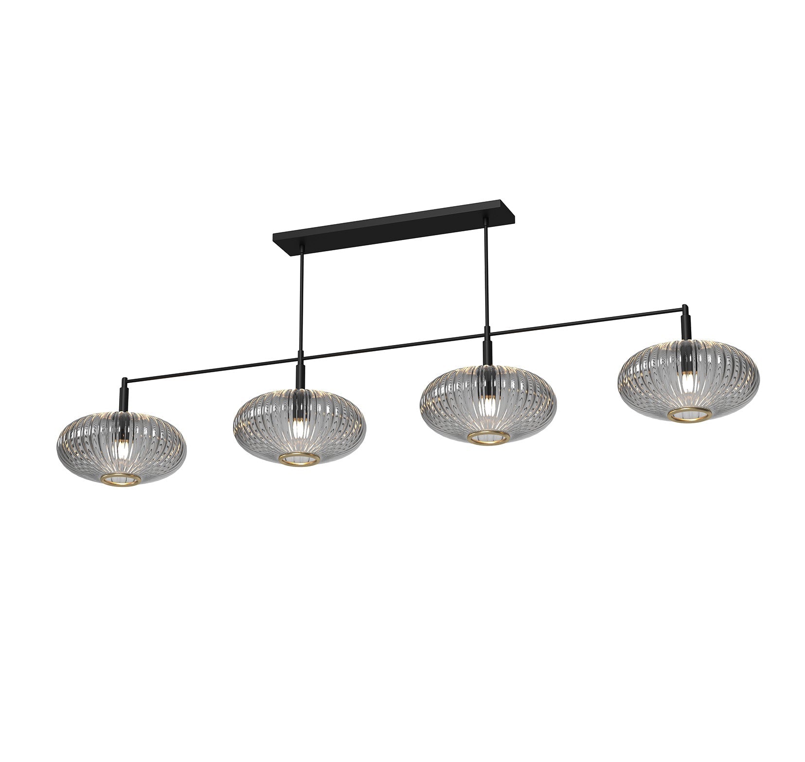 Ram Game Room - Prohibition 4 Glass Shade 65" Fixture (PRO66)
