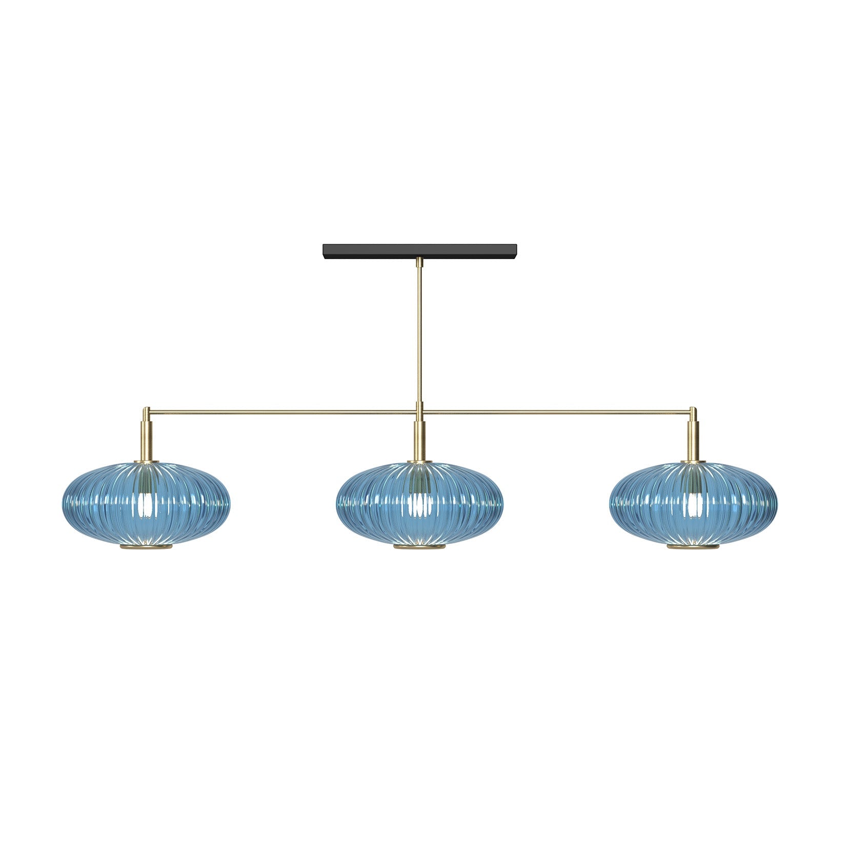 Ram Game Room - Prohibition 3 Glass Shade 54" Light Fixture (PRO54)