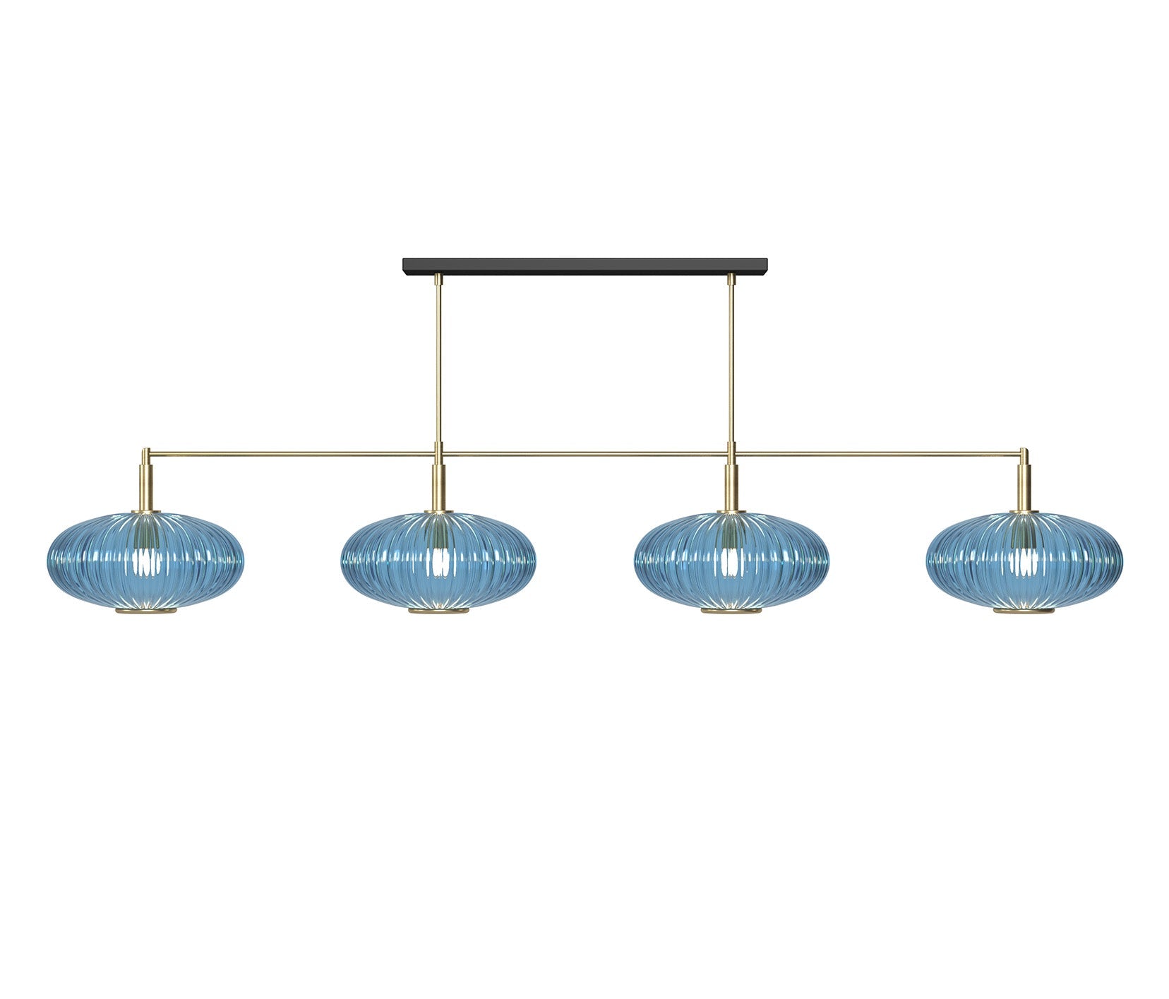 Ram Game Room - Prohibition 4 Glass Shade 65" Fixture (PRO66)