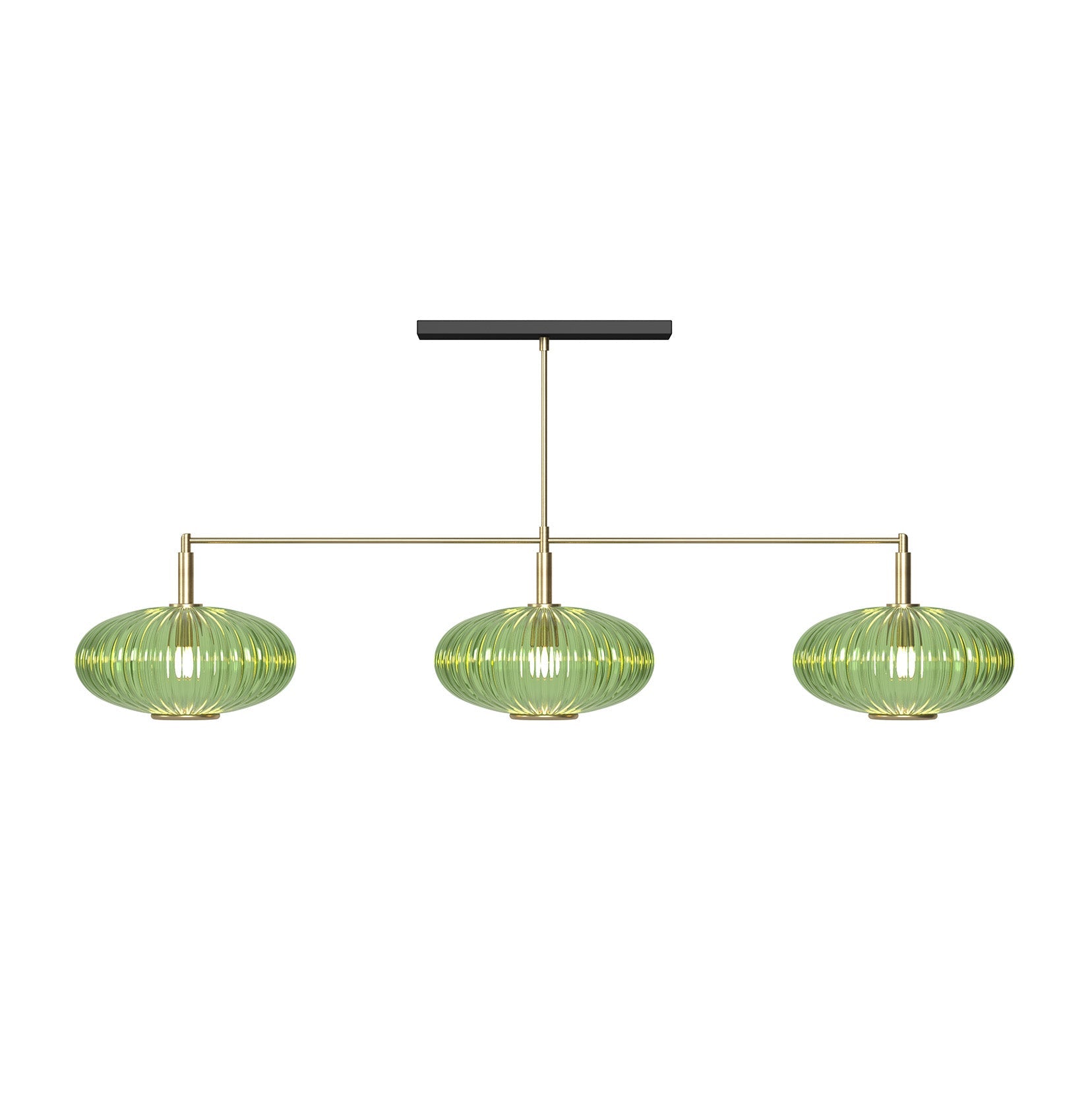 Ram Game Room - Prohibition 3 Glass Shade 54" Light Fixture (PRO54)