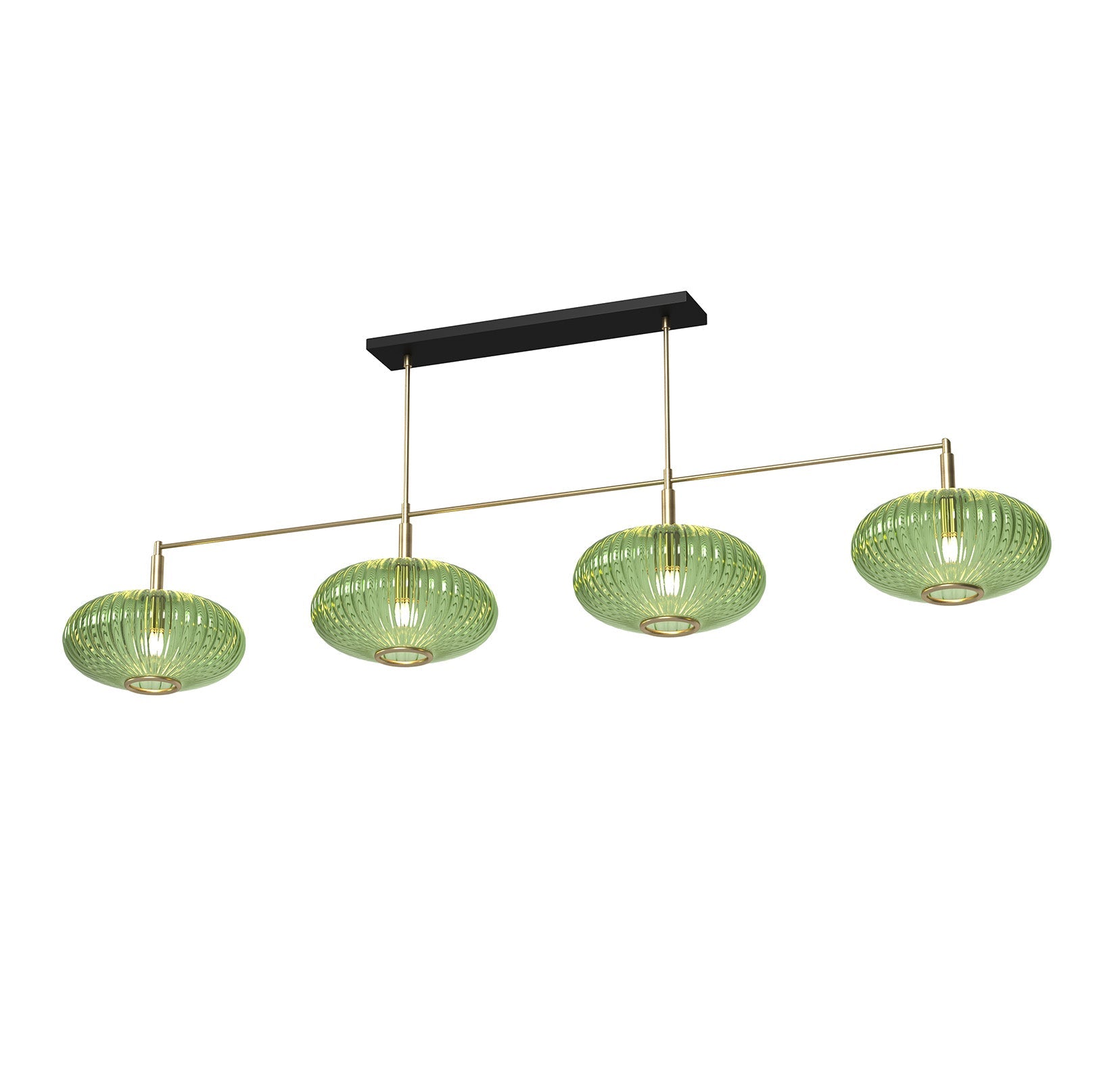 Ram Game Room - Prohibition 4 Glass Shade 65" Fixture (PRO66)