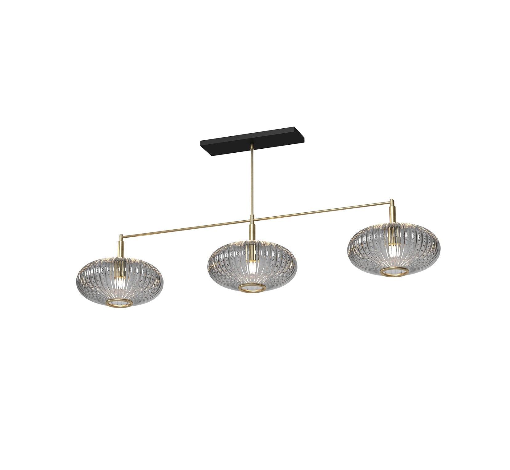 Ram Game Room - Prohibition 3 Glass Shade 54" Light Fixture (PRO54)