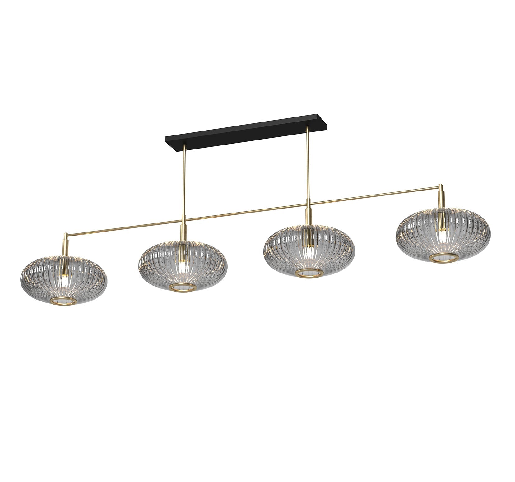 Ram Game Room - Prohibition 4 Glass Shade 65" Fixture (PRO66)