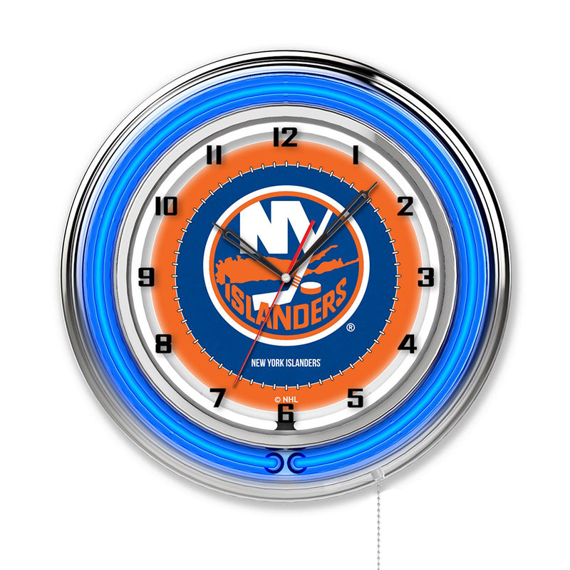 Holland Bar Stool Official Logo 19-inch Double Ring Neon Clock