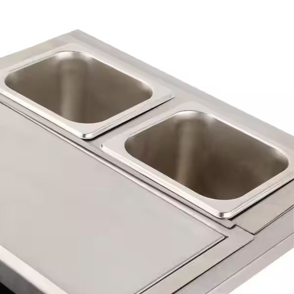 Cal Flame 18-Inch Built-in Cocktail Center with Ice Bin Cooler