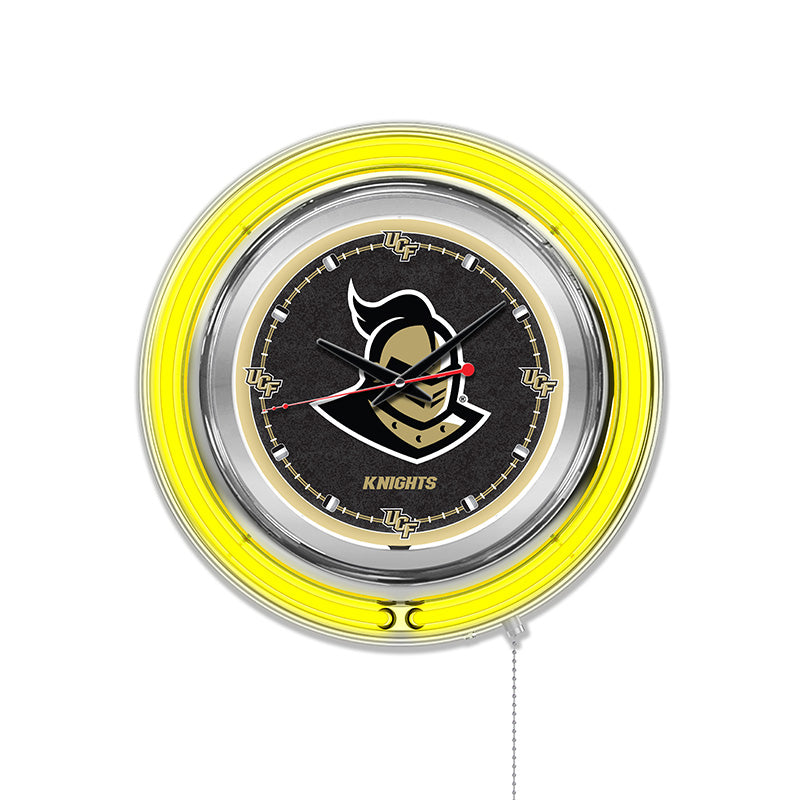 Holland Bar Stool Official Logo 15-inch Double Ring Neon Clock