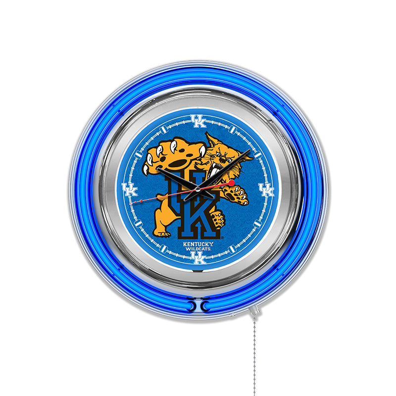 Holland Bar Stool Official Logo 15-inch Double Ring Neon Clock