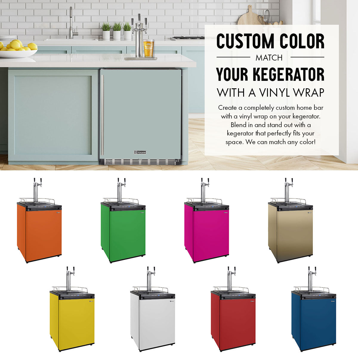 Kegco 24" Wide Outdoor Single Tap All Stainless Steel Built-In Kegerator with Kit - HK38SSU-1