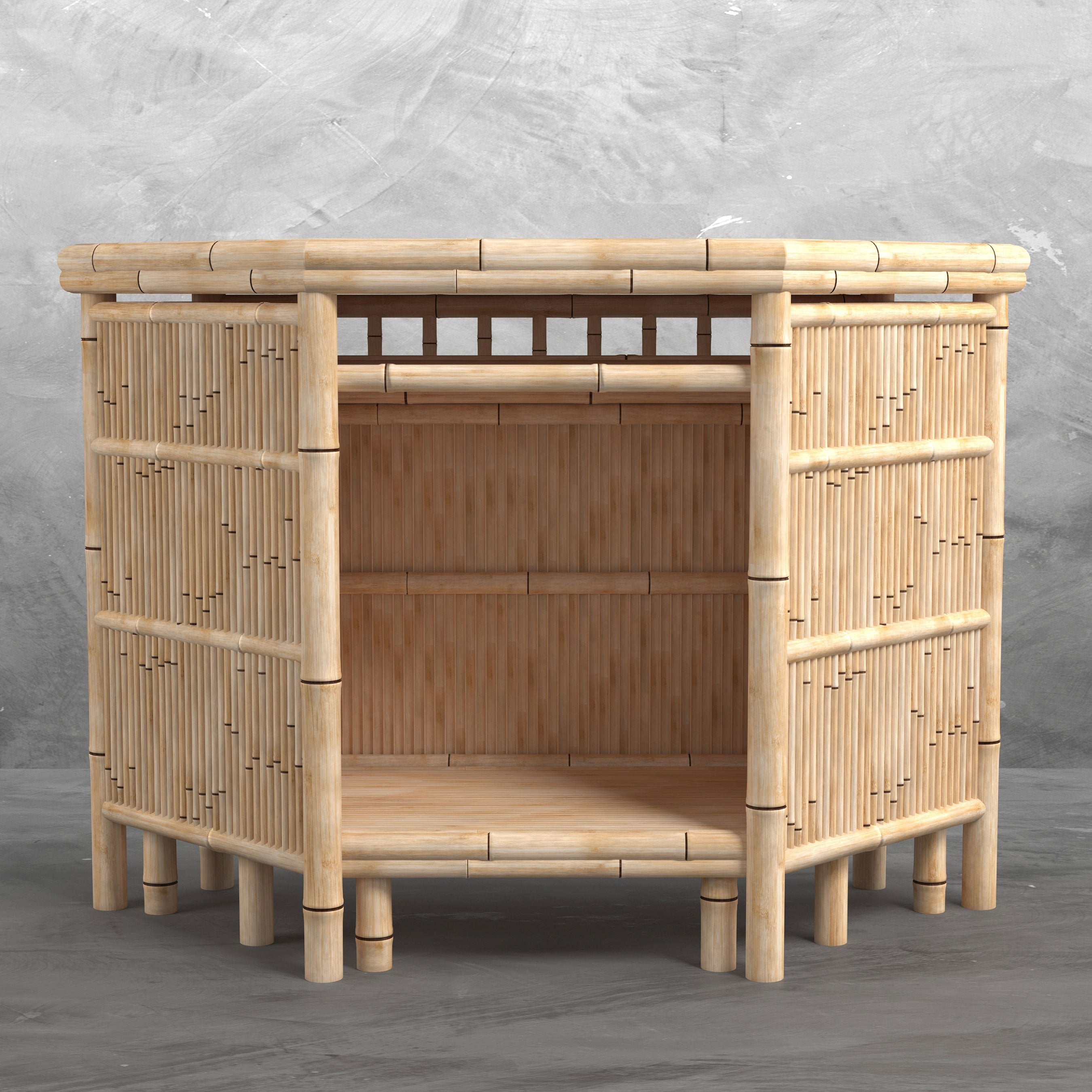 Ram Game Room Bamboo Tiki Corner Bar (TCORN)