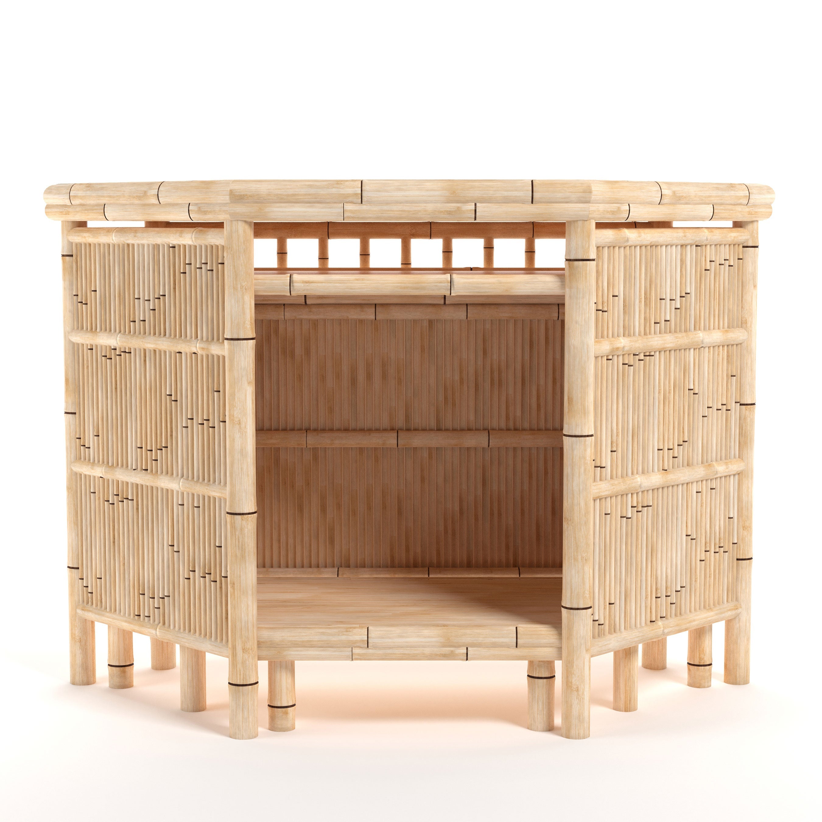 Ram Game Room Bamboo Tiki Corner Bar (TCORN)