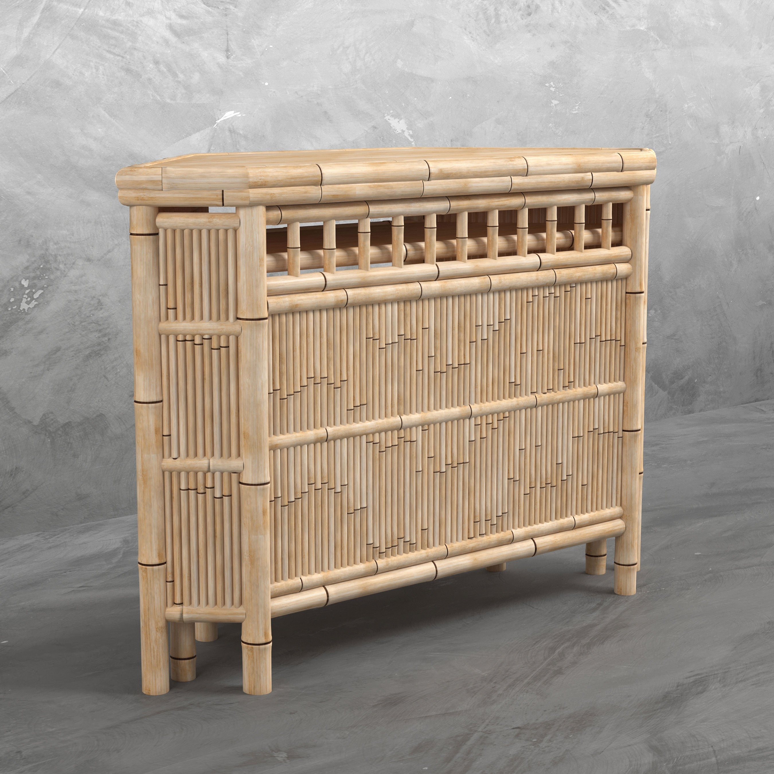 Ram Game Room Bamboo Tiki Corner Bar (TCORN)