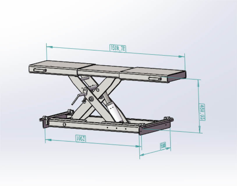 KT-RJ50 Rolling Jack 5000 lbs. Lifting Capacity  *Fits KT-4H110, KT-4H950, and KT-4H850*