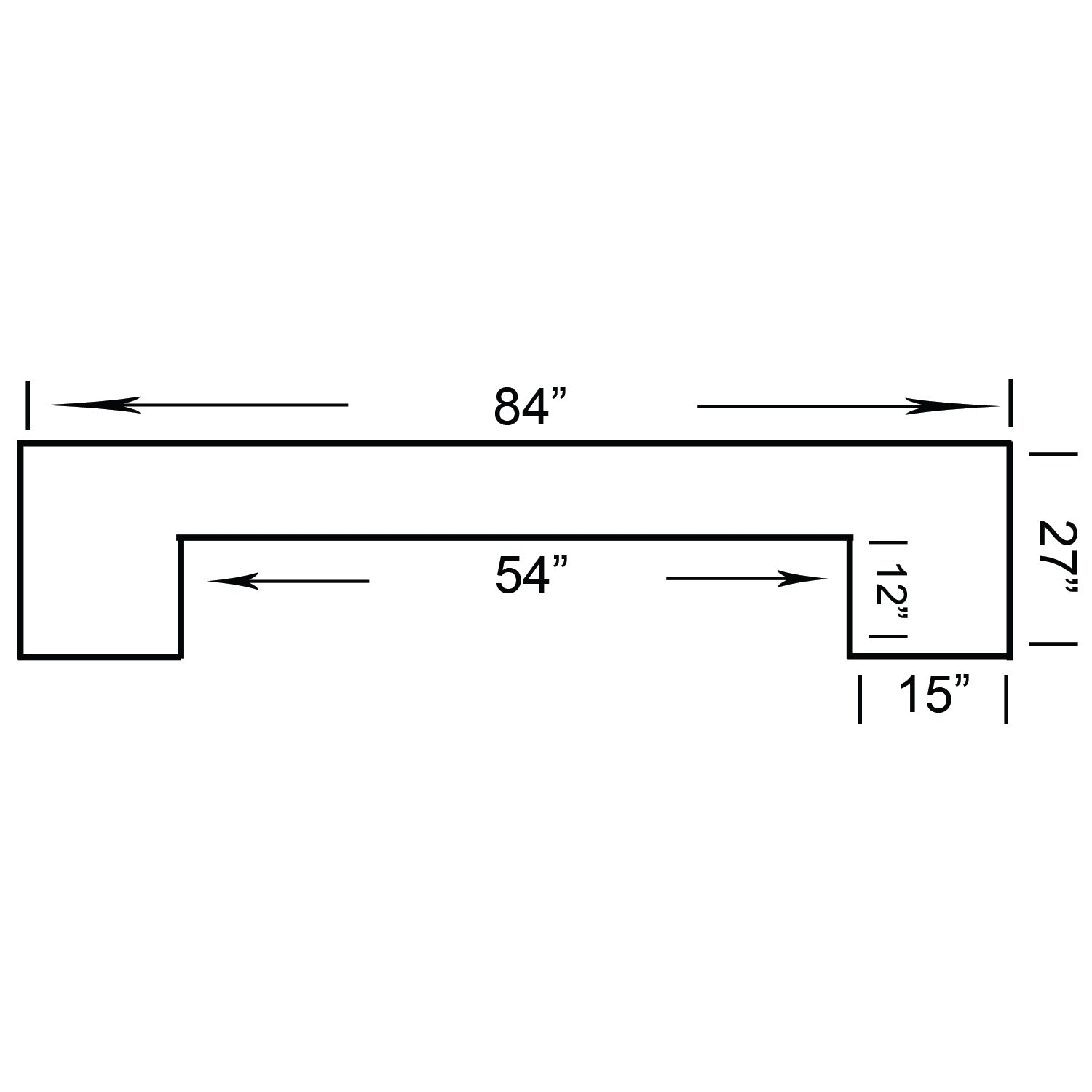 Ram Game Room 84" English Pub Style Bar (DBAR84)