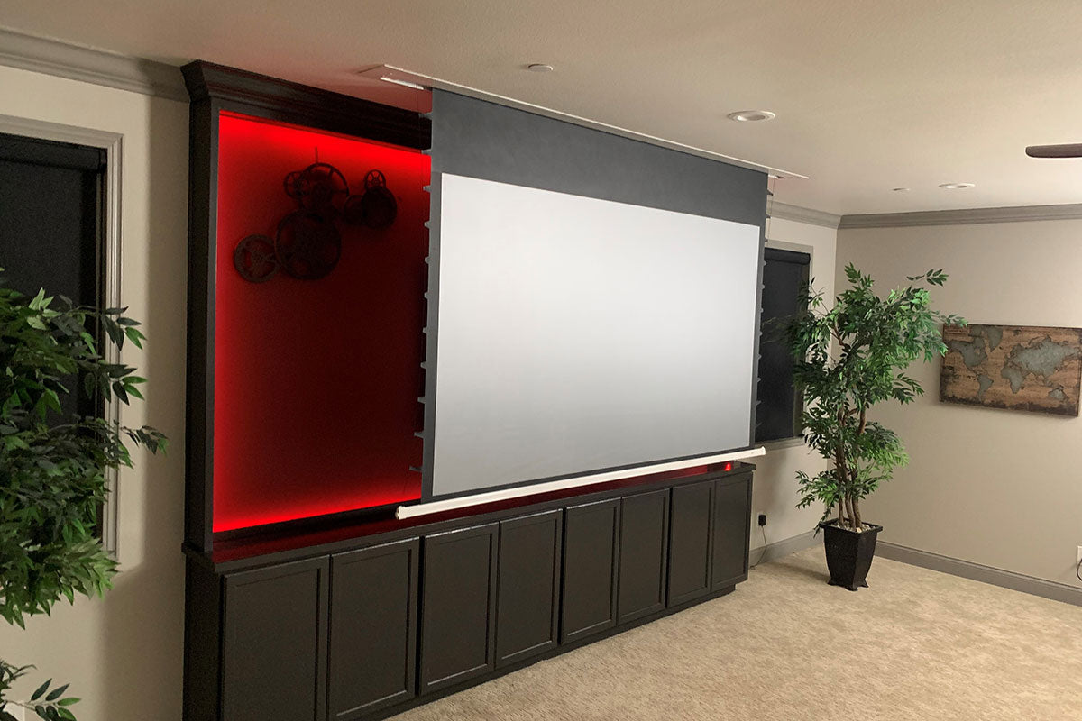 Elite Screens Evanesce Tab-Tension B Cinegrey 5D