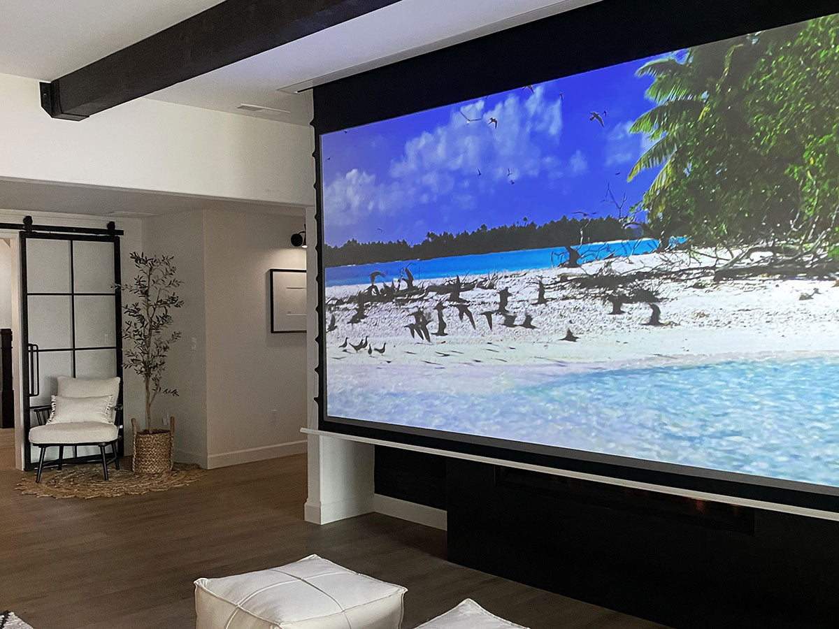 Elite Screens Evanesce Tab-Tension B Cinegrey 5D