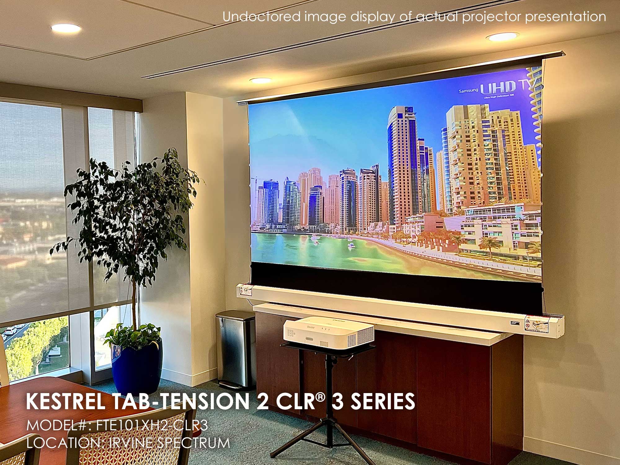 Elite Screens Kestrel Tab-Tension 2 CLR 3 Series