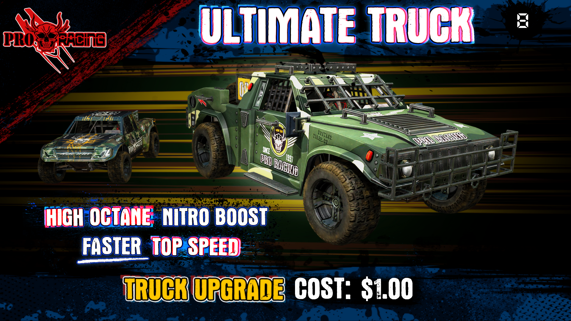 Raw Thrills Nitro Trucks Racing Arcade Game