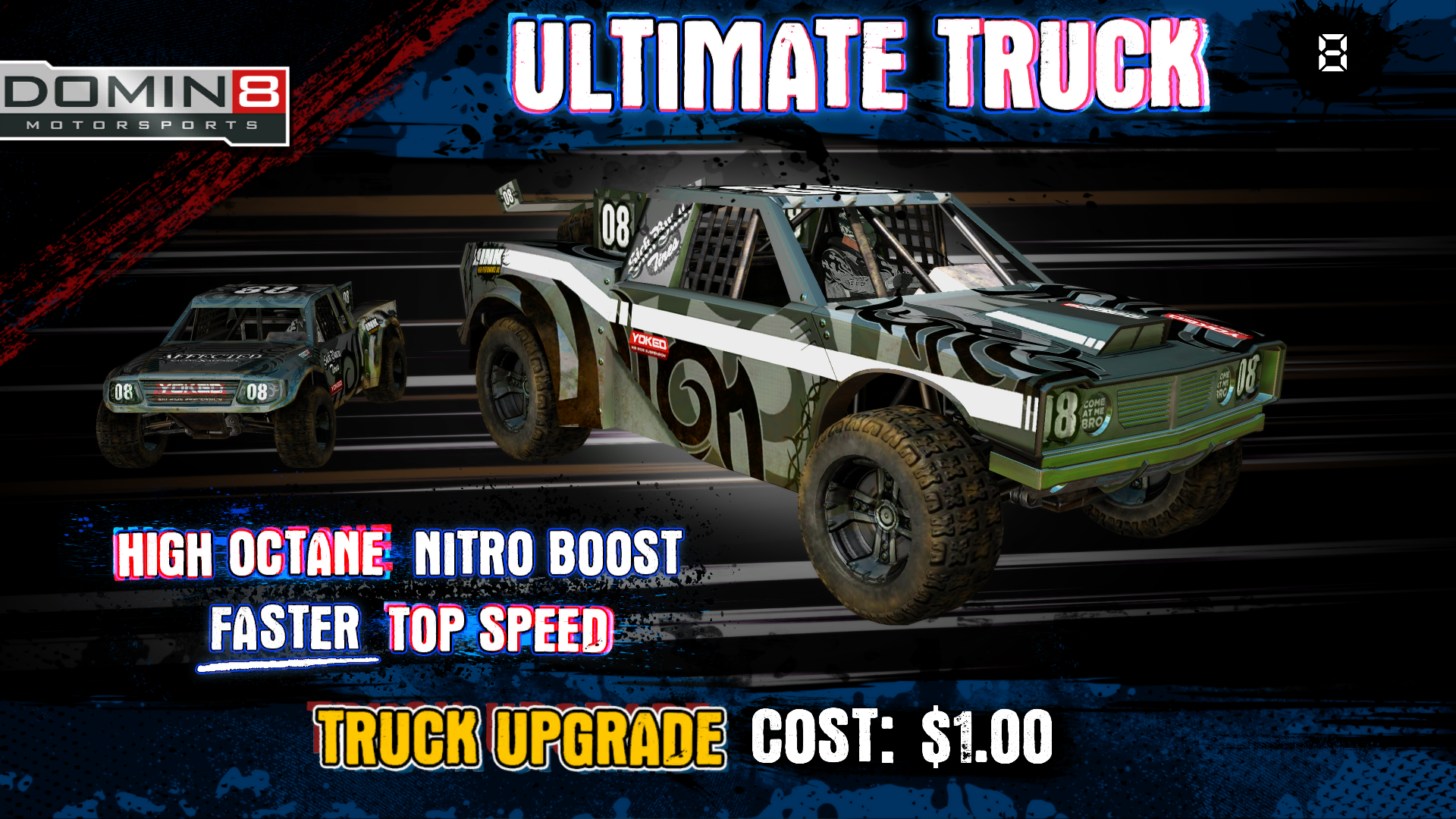 Raw Thrills Nitro Trucks Racing Arcade Game