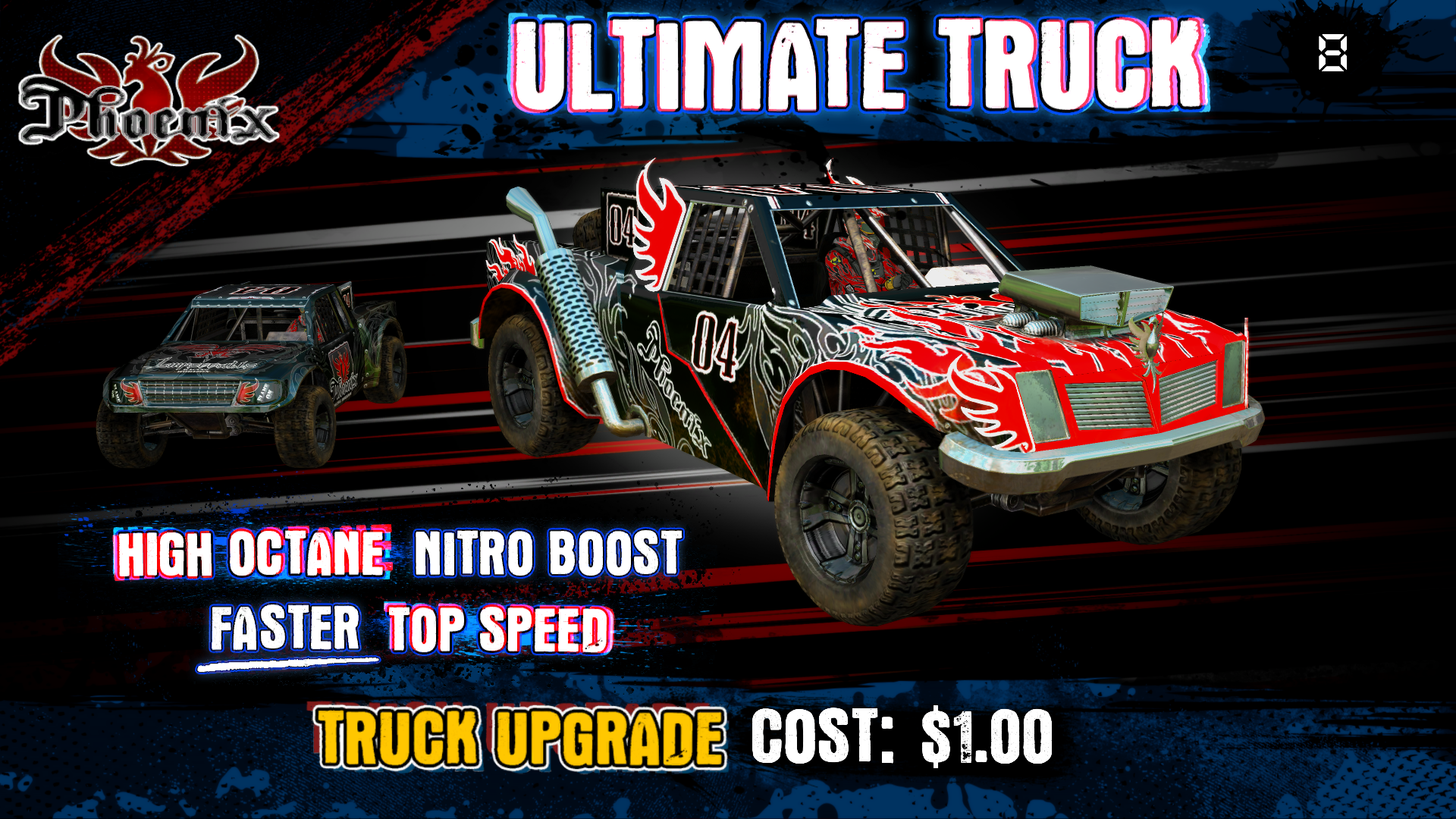 Raw Thrills Nitro Trucks Racing Arcade Game