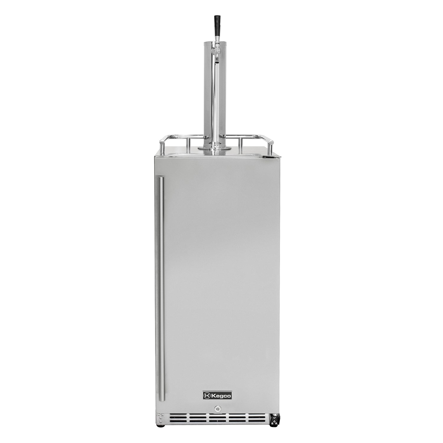 Kegco 15" Wide Outdoor Single Tap Stainless Steel Built-In Commercial Kegerator