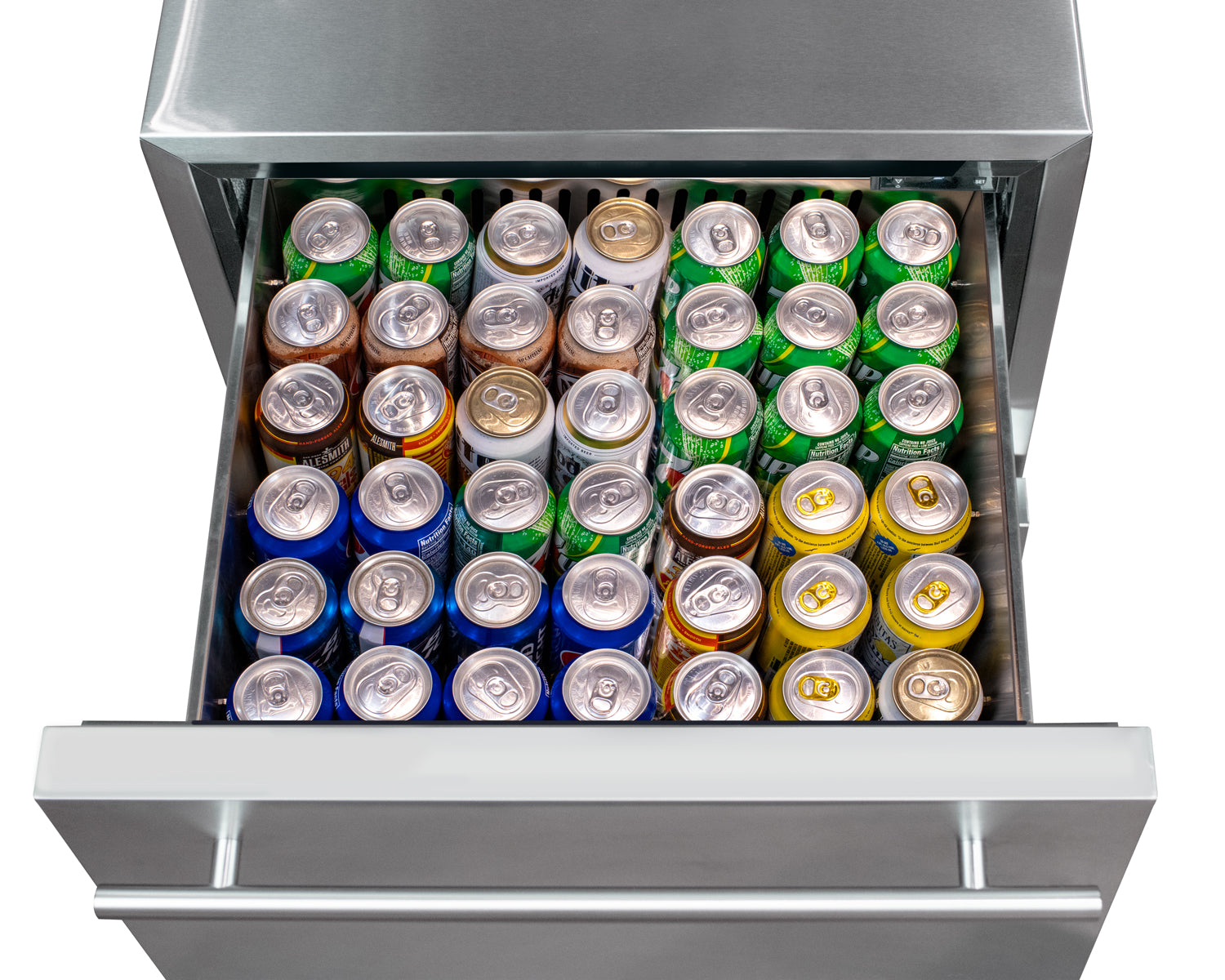 Kegco 24" Wide Outdoor Built-In Stainless Steel Commercial Two-Drawer Refrigerator