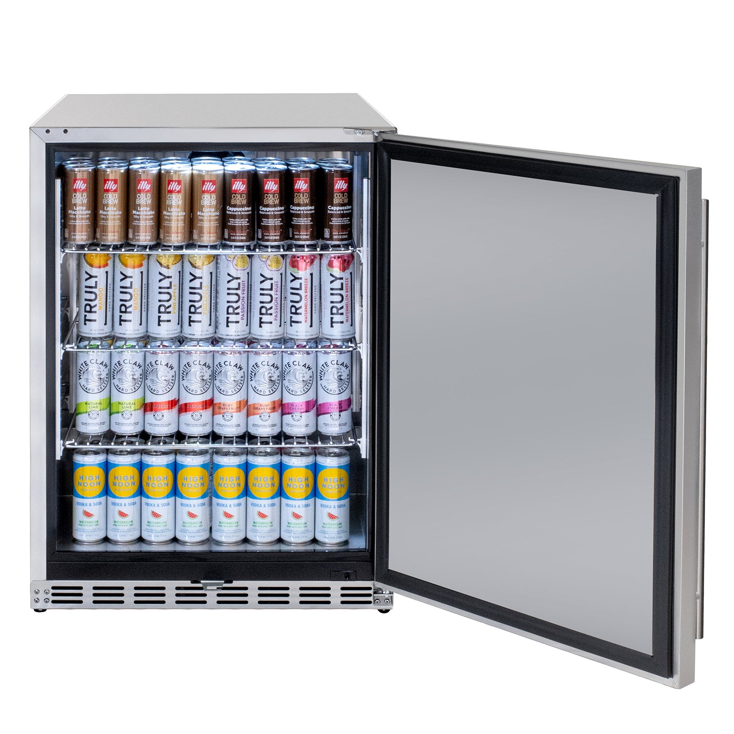 Kegco 24" Wide Outdoor All Stainless Steel Commercial Built-In Refrigerator