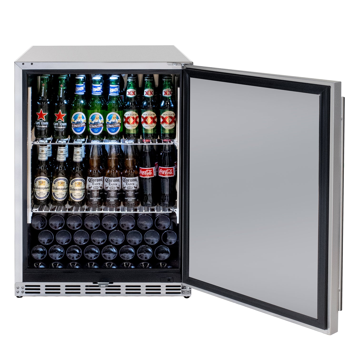 Kegco 24" Wide Outdoor All Stainless Steel Commercial Built-In Refrigerator