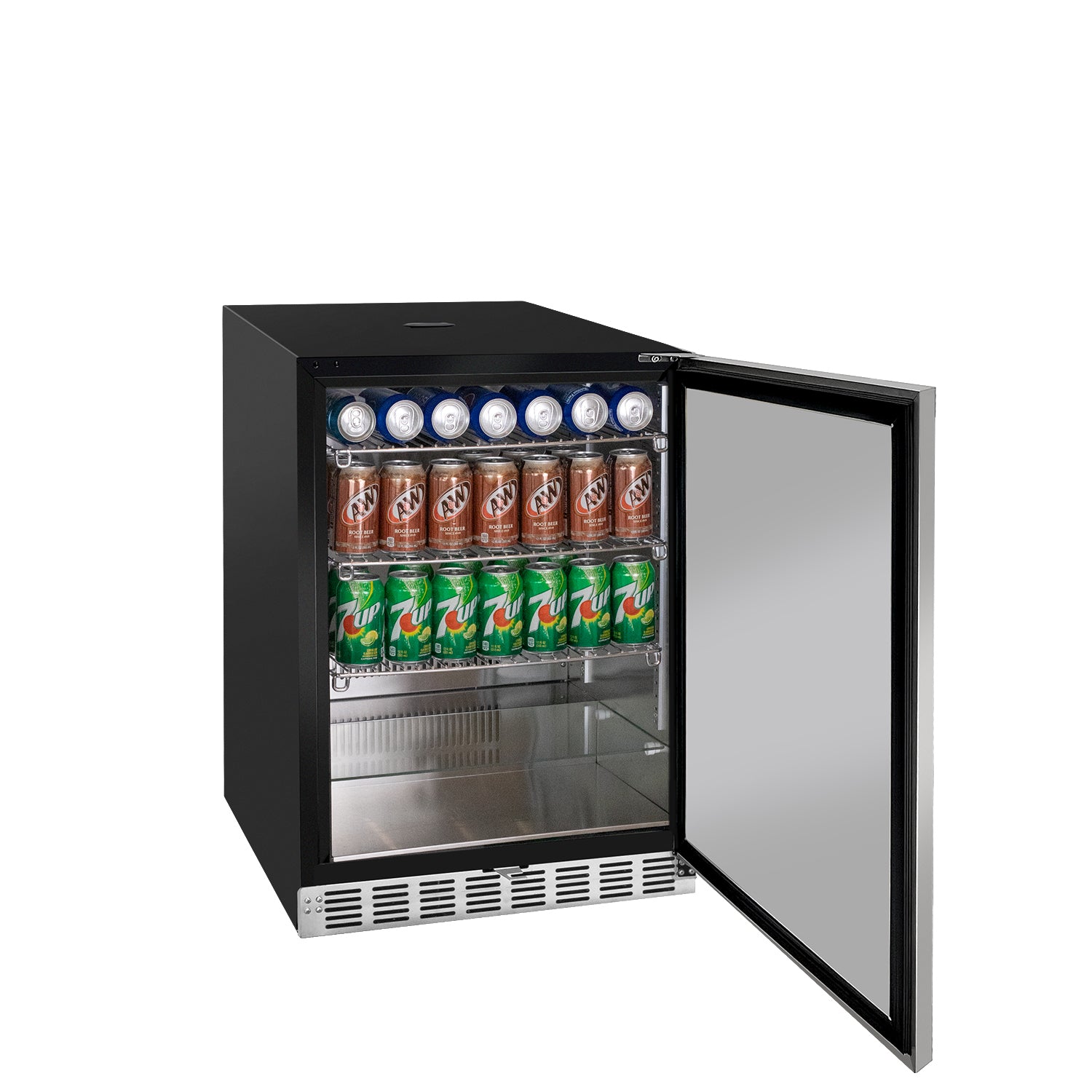 Kegco 24" Wide Single Tap Stainless Steel Built-In Right / Left Hinge ADA Kegerator with Kit - HK48BSA-1