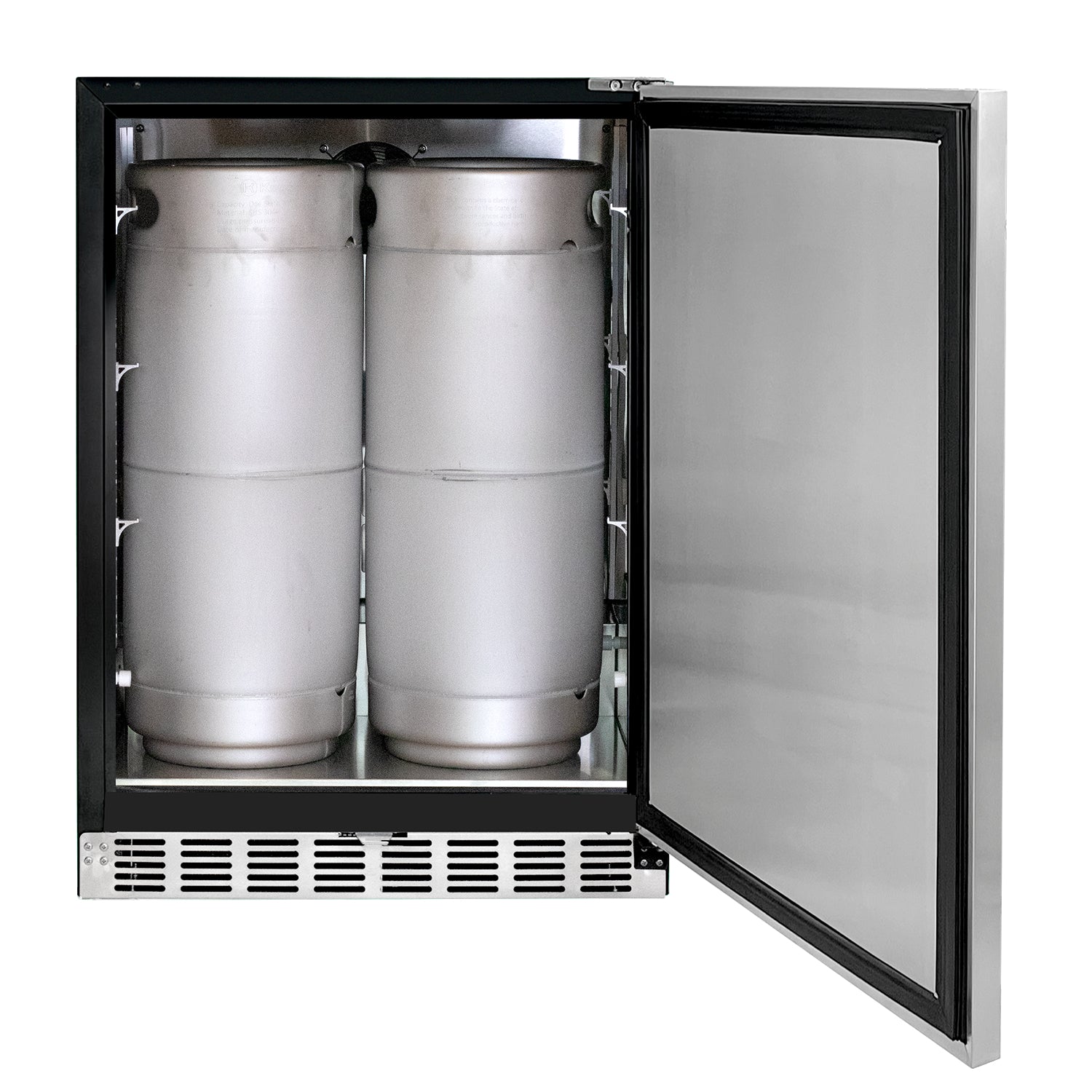 Kegco 24" Wide Dual Tap Stainless Steel Right / Left Hinge Built-in ADA Kegerator with Kit - HK48BSA-2