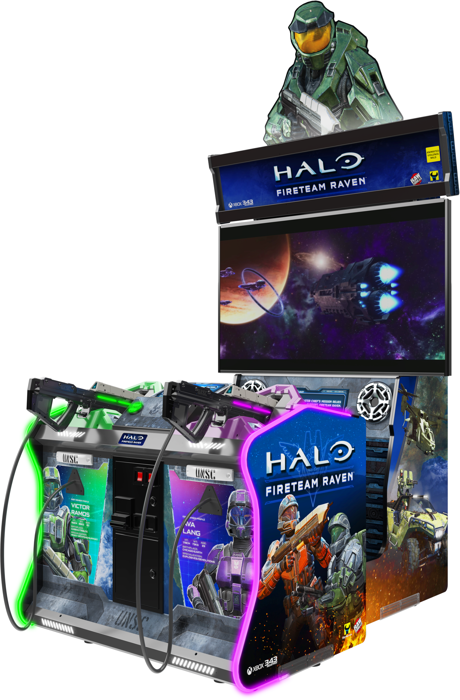 Raw Thrills Halo: Fireteam Raven 4P Tethered Arcade Game