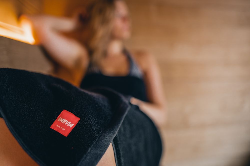 Harvia SAC80400 Towel #healingwithheat 90x170cm Black