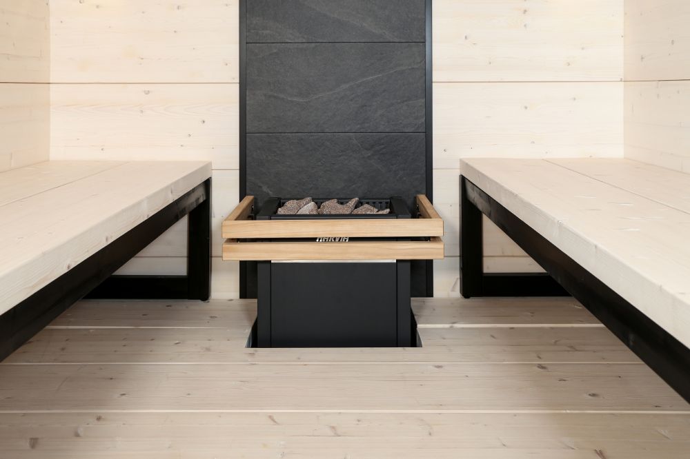 Harvia SACSW002M Stone Wall 1824 x 634mm Black Frames