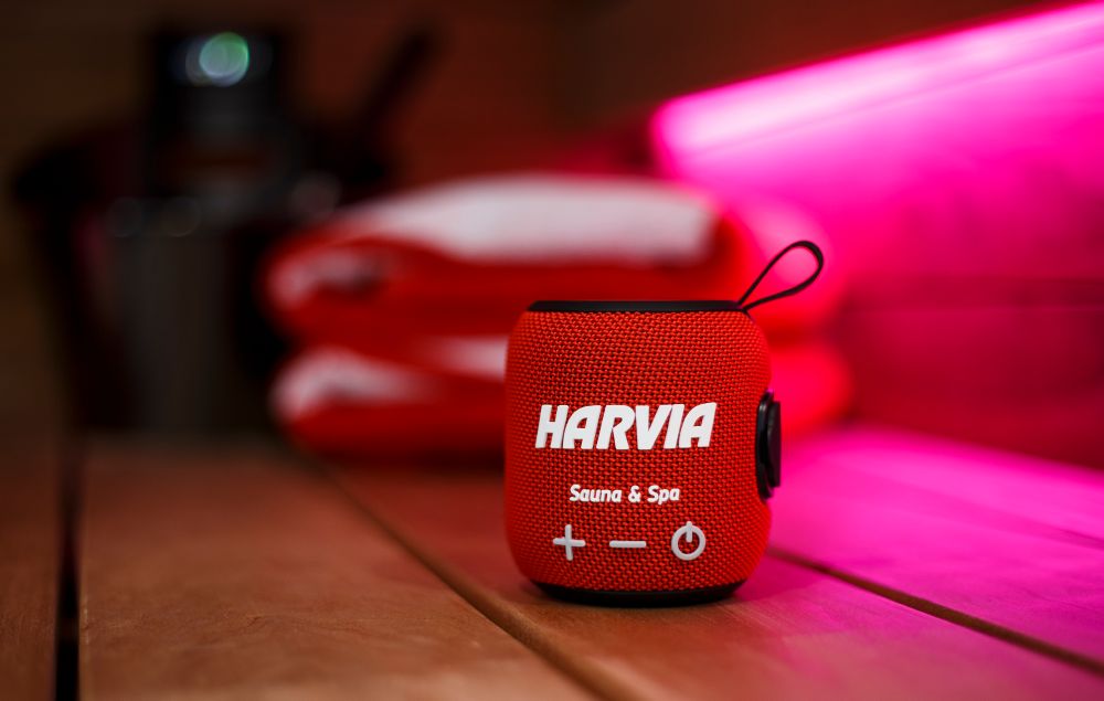Harvia SAC80500 Waterproof Harvia Speaker | Red