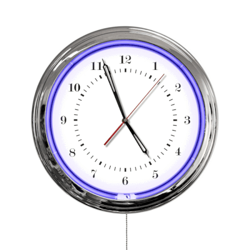 Holland Bar Stool Official Logo Multi Color LED Clock