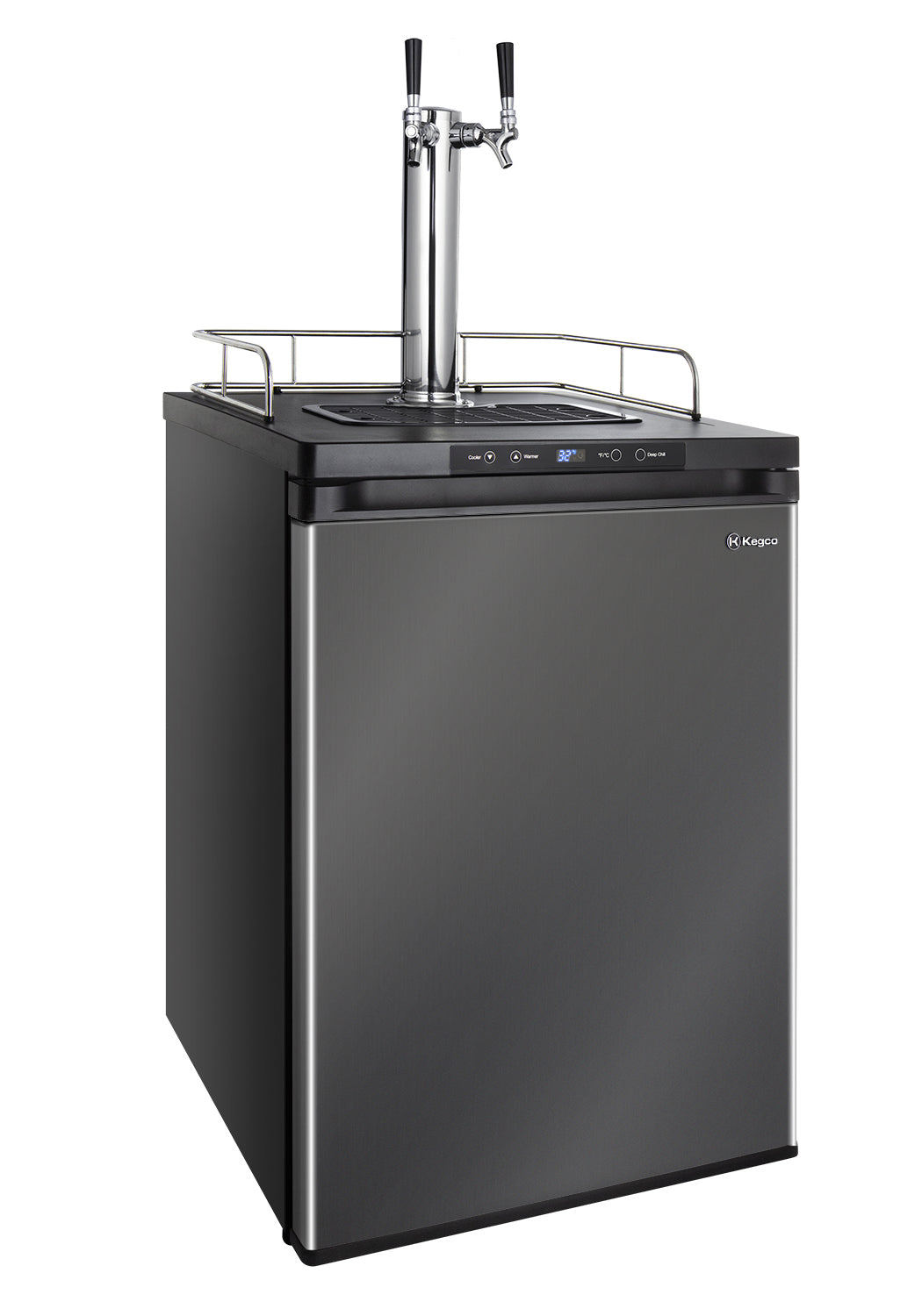 Kegco 24" Wide Digital Kegerator – Single, Dual & Triple Tap | Black, Stainless Steel & Black Stainless Steel